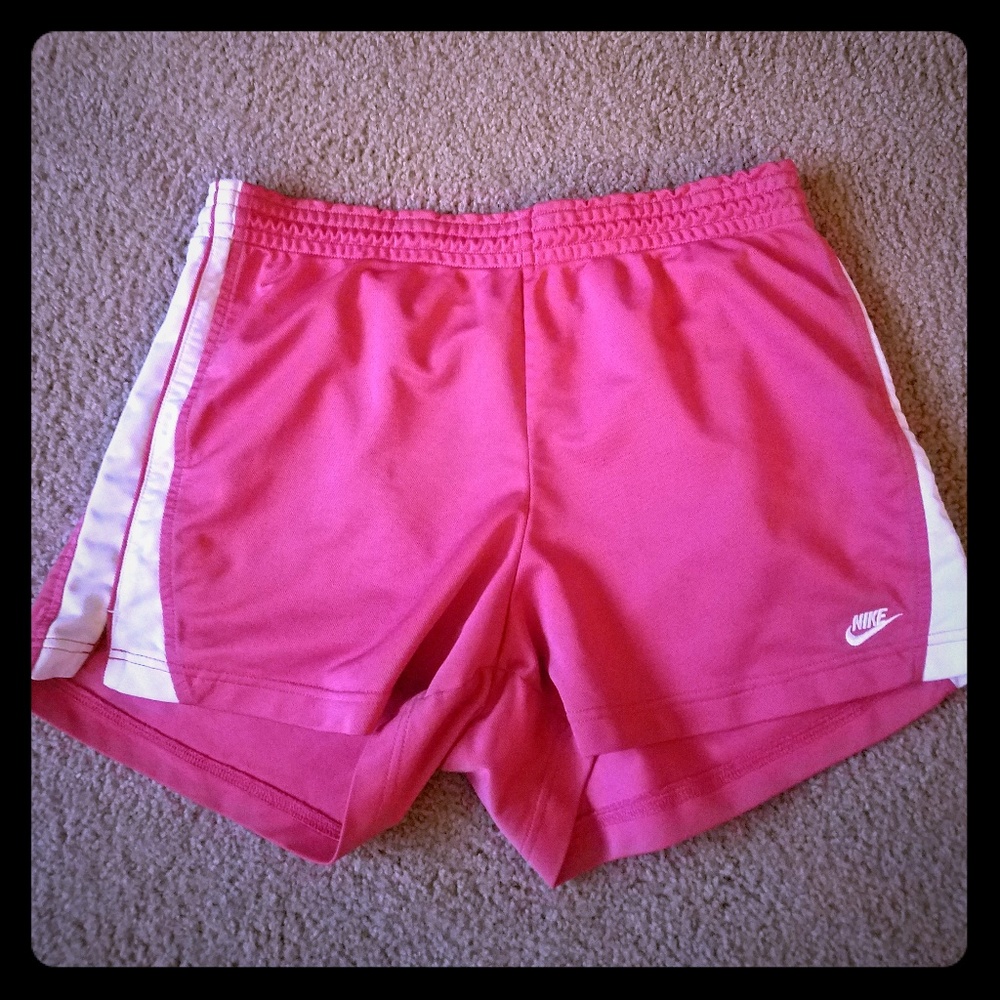 Pink Nike shorts